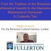 The Intrinsic Beauty of Mathematics: a talk by the outstanding writer and mathematician Bogdan Suceavă